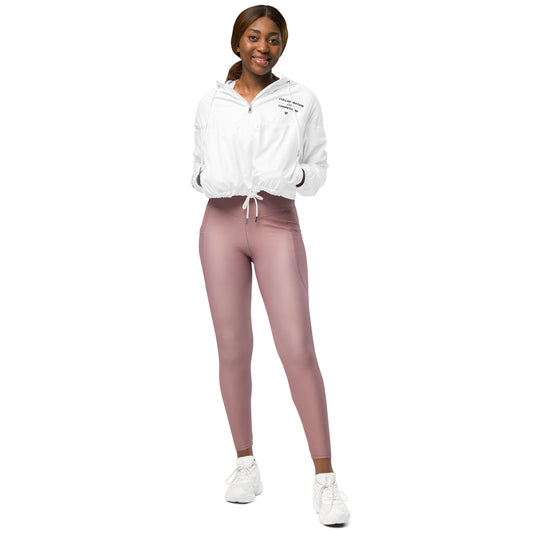 Collaboration Over Competition - Women in Real Estate - Women’s cropped windbreaker